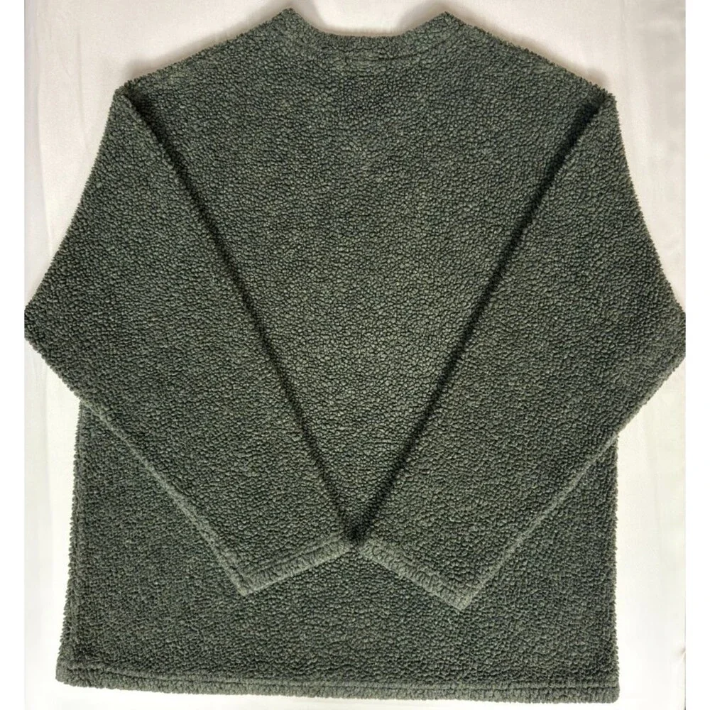 EMS Eastern Mountain Sports Pullover Sweater Mens L Green Made USA